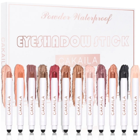 12 Color Eyeshadow Makeup Sticks - Picture 1 of 2
